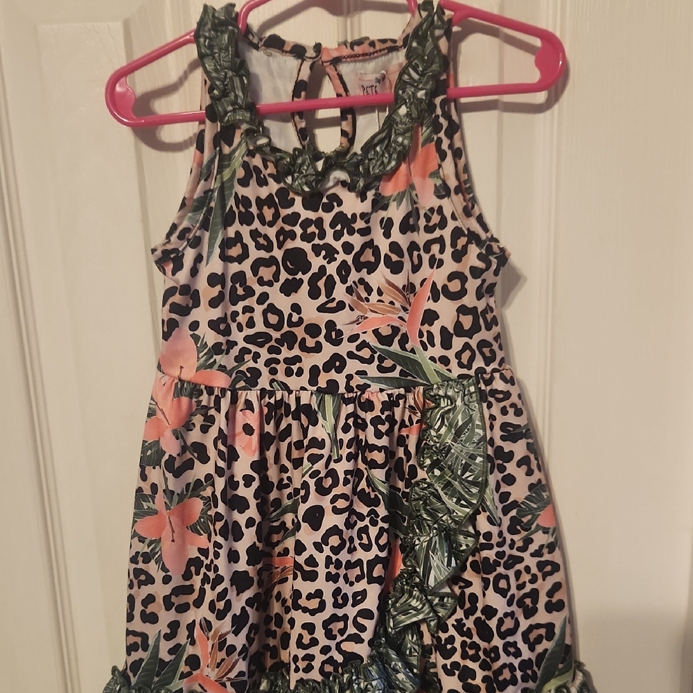Black and Tan Halter Sundress Casual